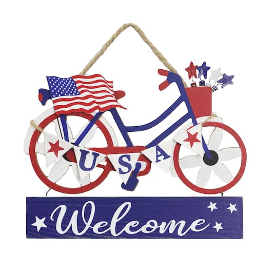 Patriotic Welcome Bike Wall D&#xE9;cor by Celebrate It&#x2122;